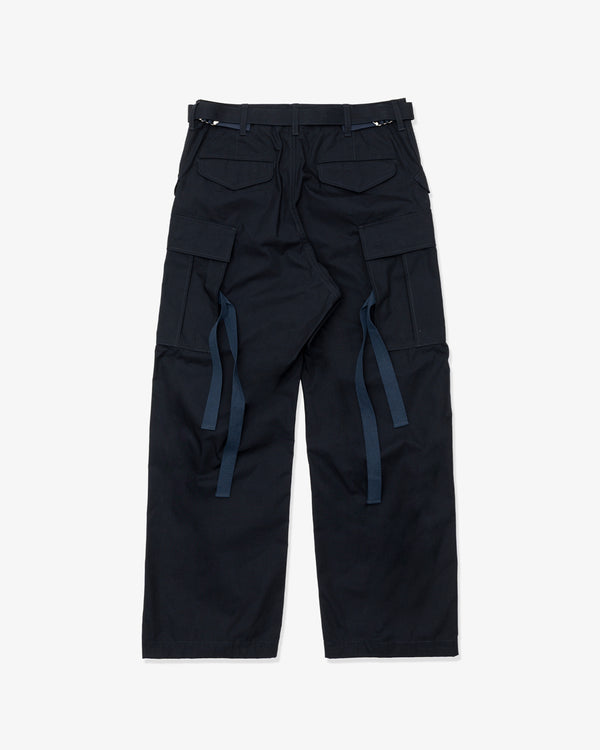 SACAI - Cotton Nylon Oxford Pants - (Navy)