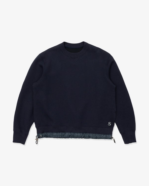 SACAI - S Sponge Sweat Pullover - (Navy)