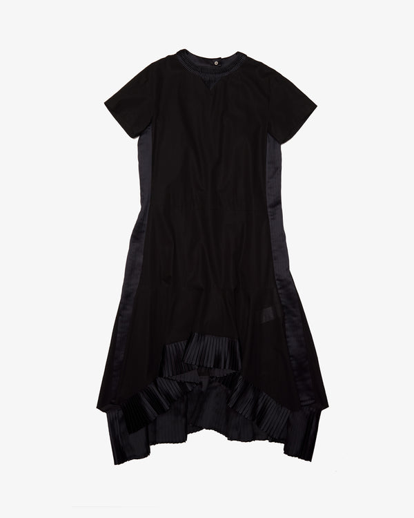 SACAI - Cotton Broadcloth Dress - (Black)
