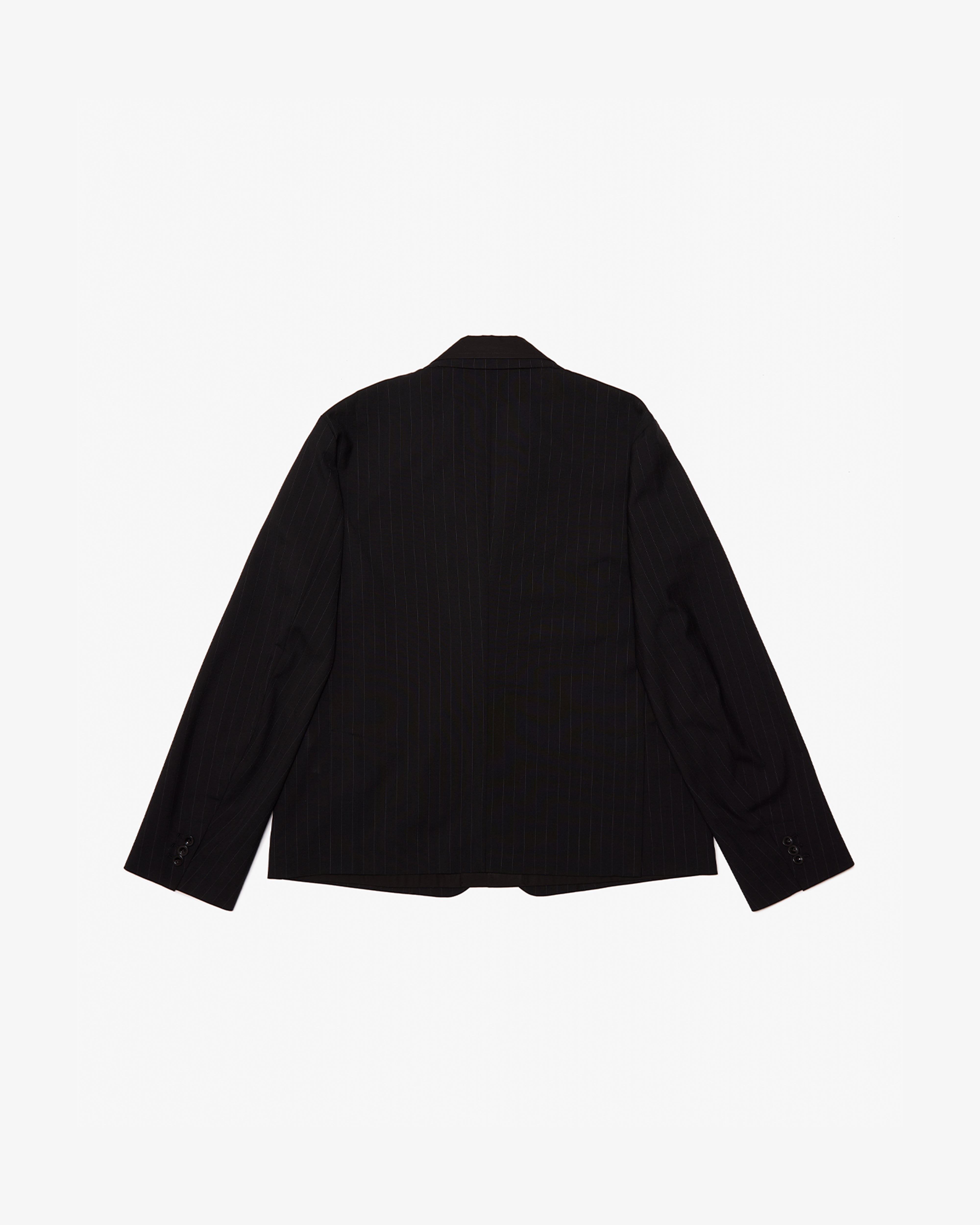 SACAI: Chalk Stripe Jacket (Black) | DSMG E-SHOP