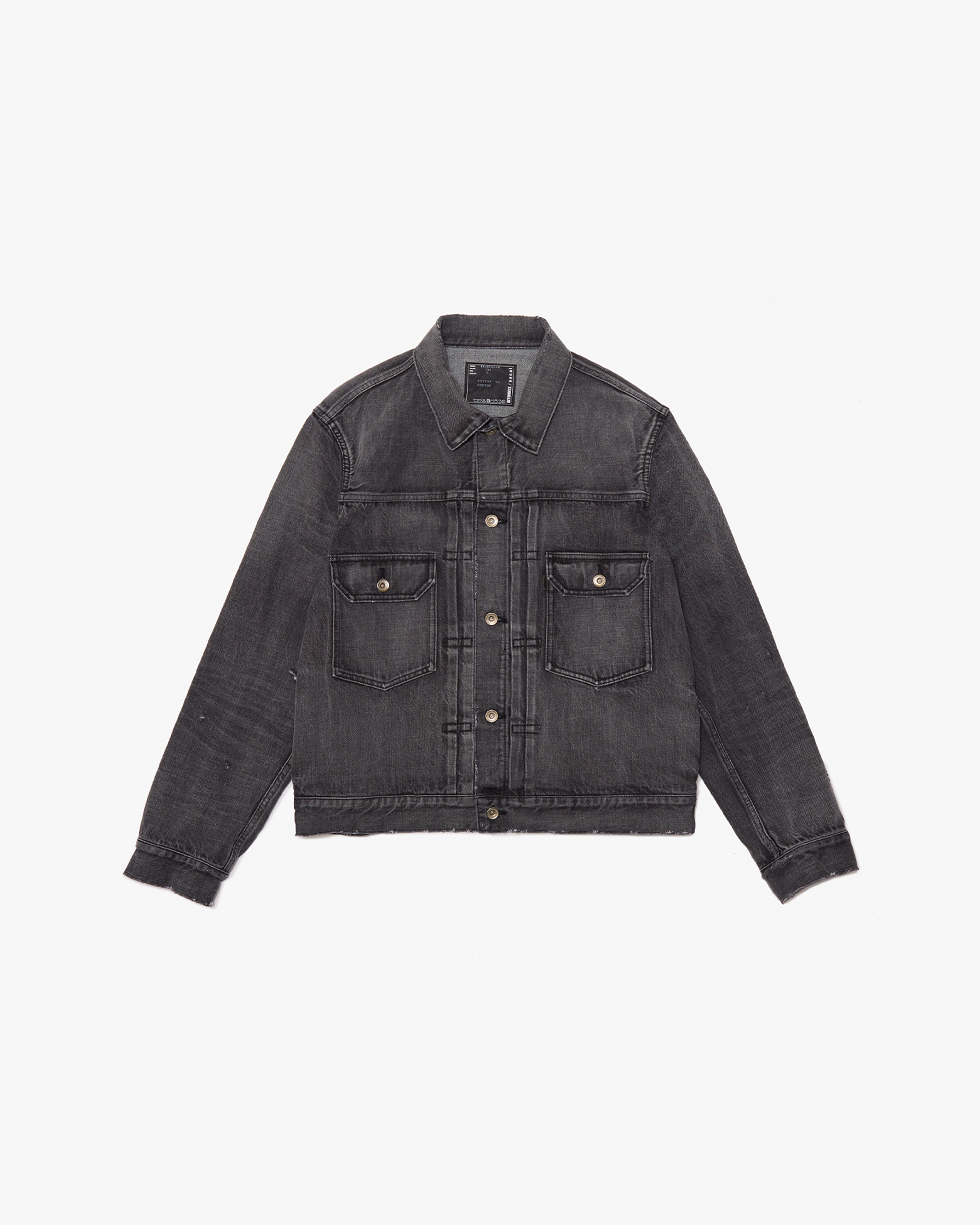 SACAI: Beyondexx Denim Jacket (Black) | DSMG E-SHOP