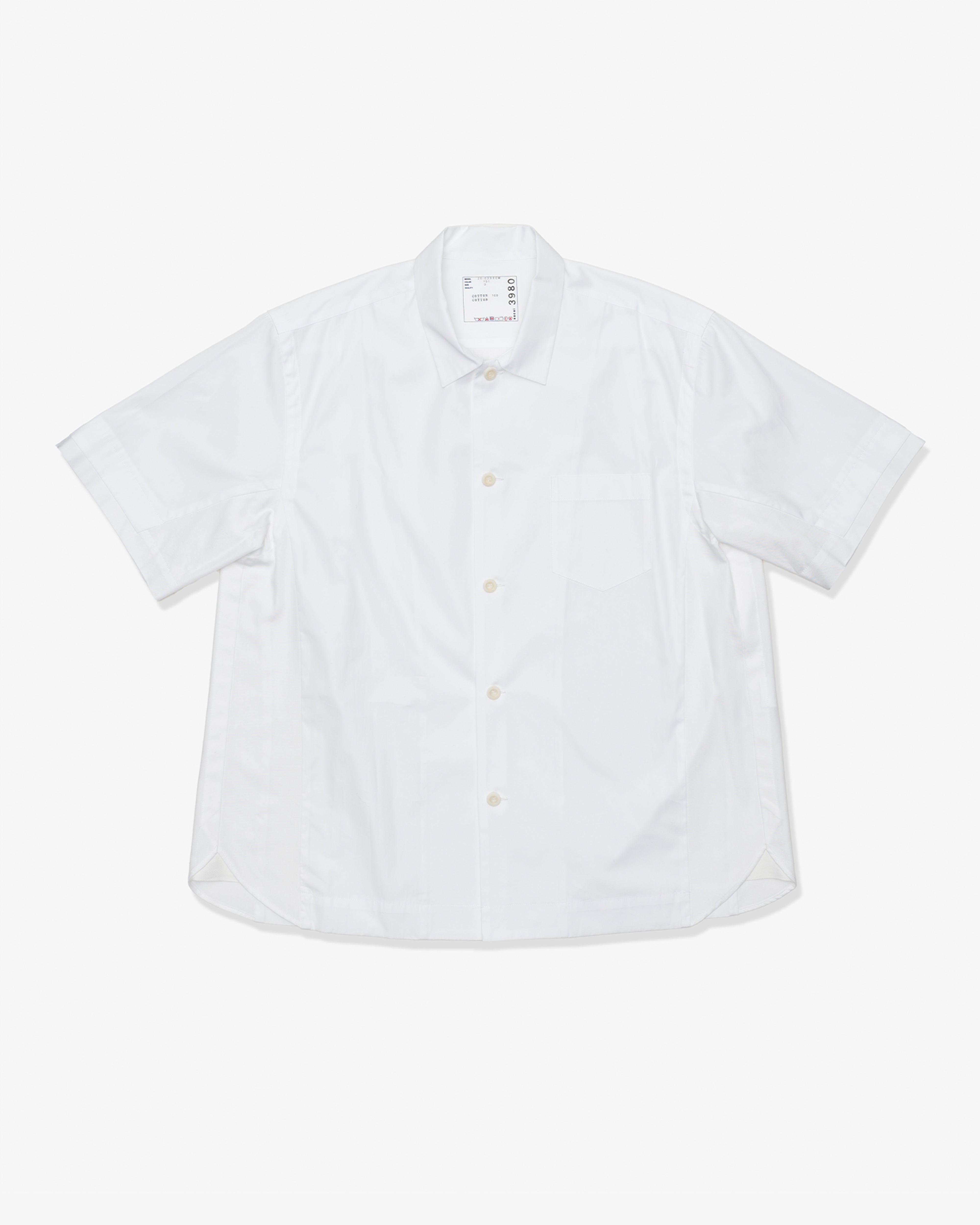 SACAI: Poplin Shirt (Off White) | DSMG E-SHOP
