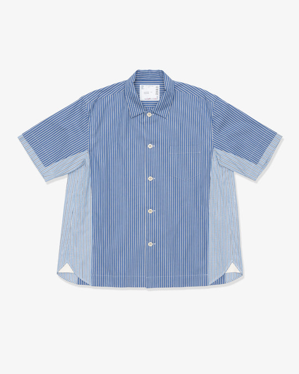 SACAI - Poplin Shirt - (Blue Stripe)