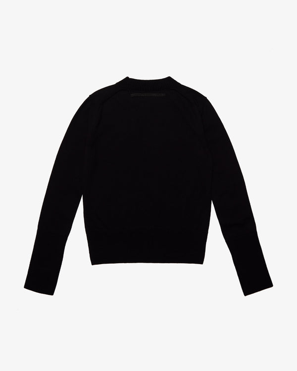 SACAI - Cotton Cashmere Knit Pullover - (Black)