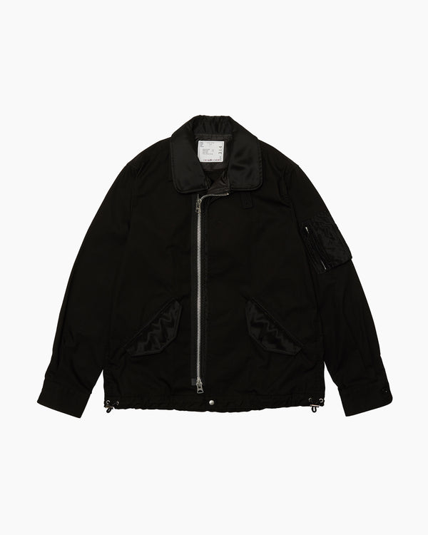 SACAI - Cotton Nylon Oxford Blouson - (Black)