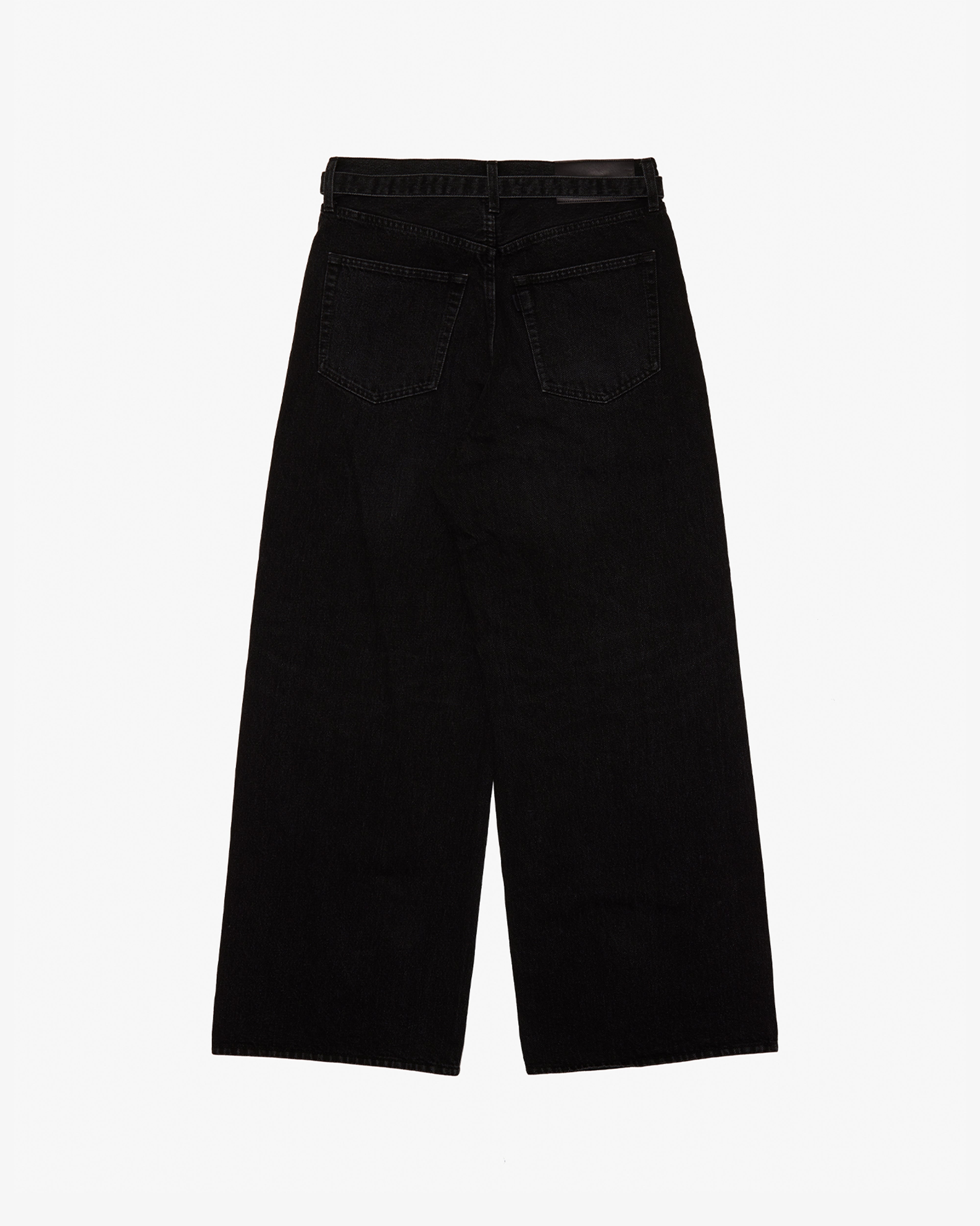 SACAI: Wide Denim Pants (Black) | DSMG E-SHOP