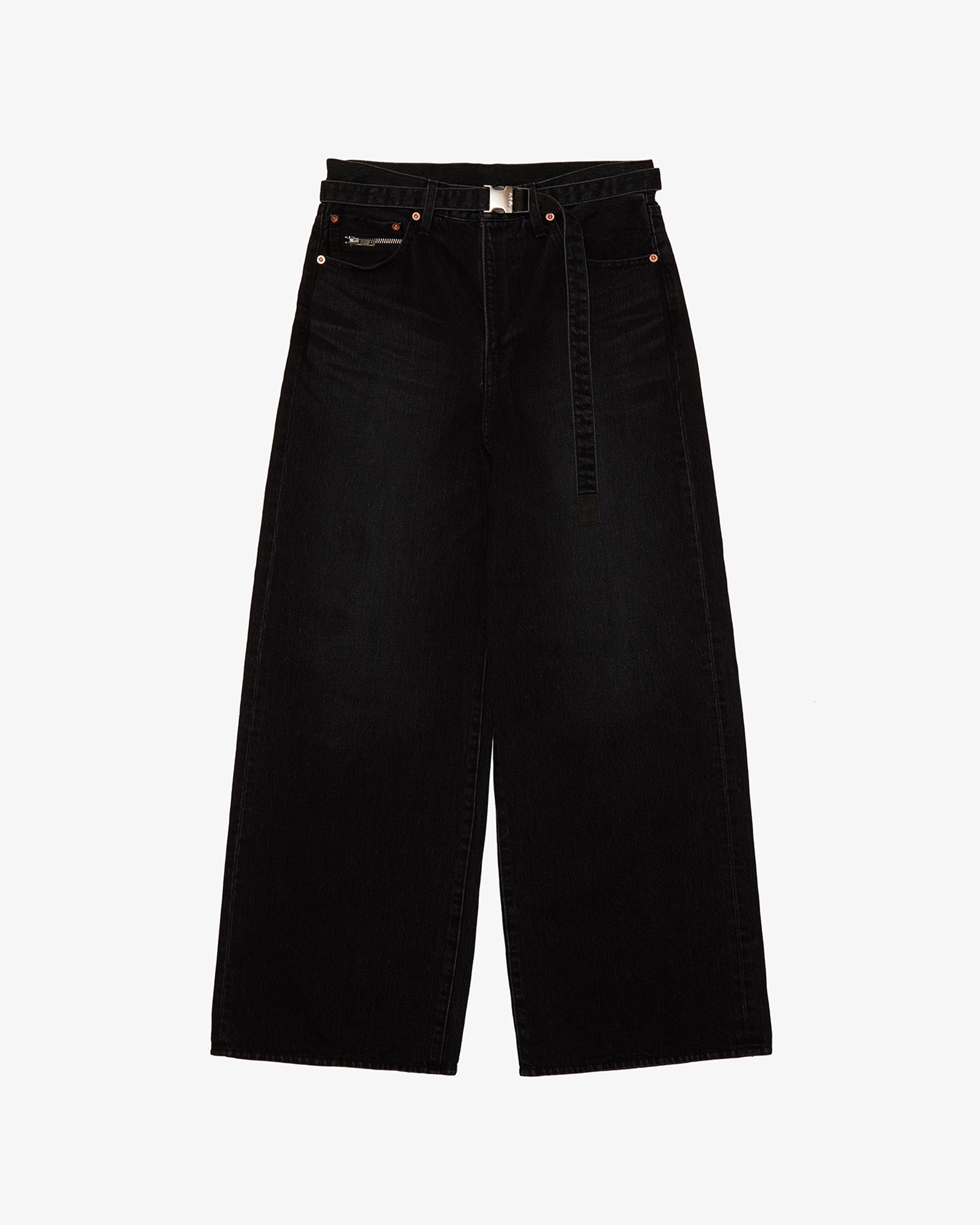 K*K様 sacai Wide Denim Pants サイズ1 SACAI: Wide Denim Pants (Black) | DSMG E-SHOP