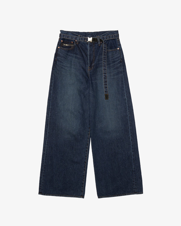SACAI - Wide Denim Pants - (Blue)
