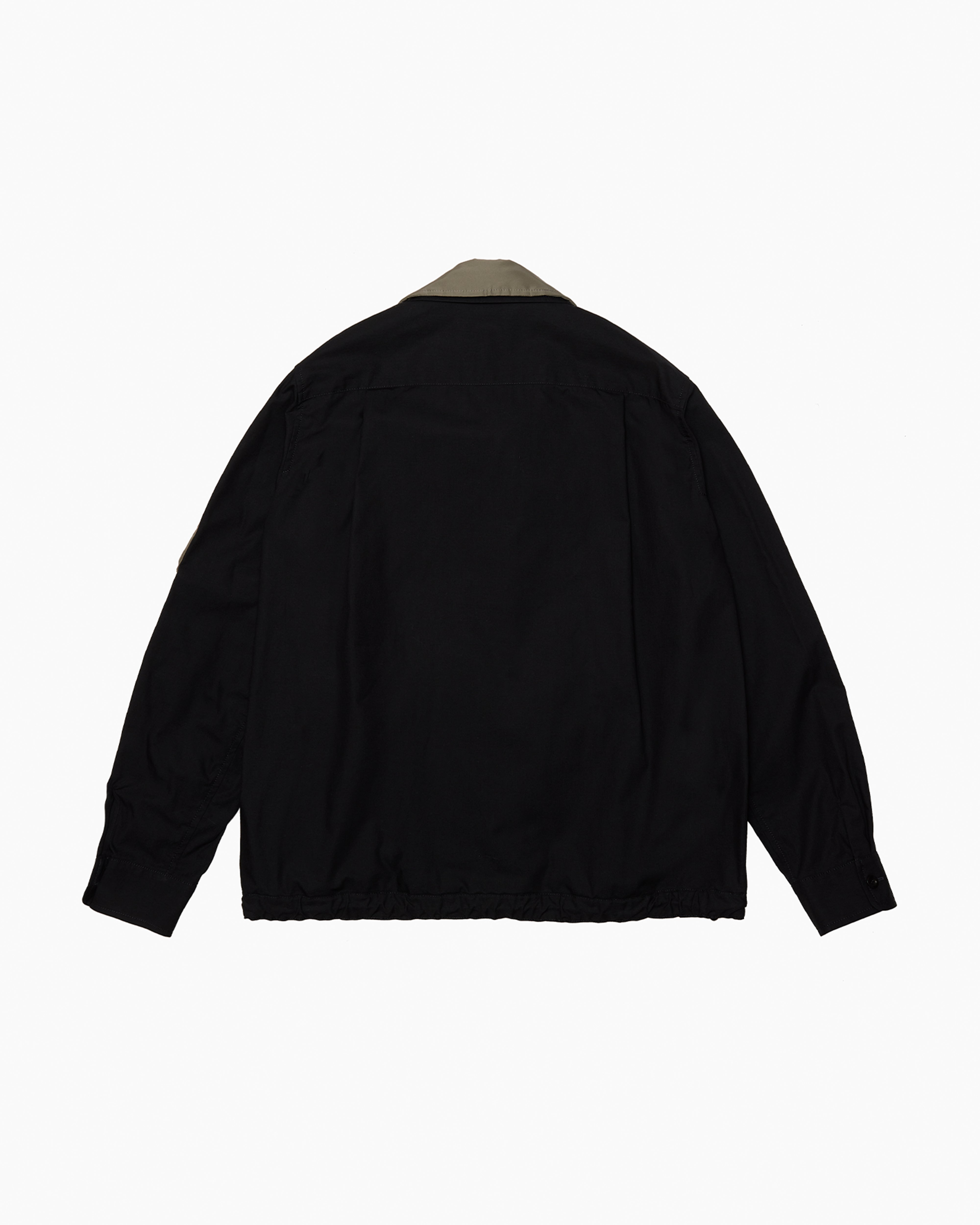 SACAI: Cotton Nylon Oxford Blouson (Navy×Taupe) | DSMG E-SHOP