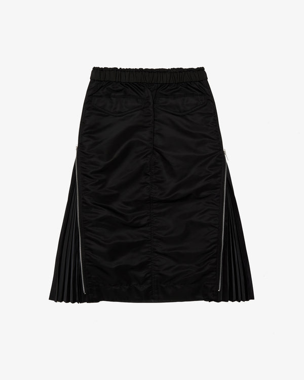 SACAI - Nylon Twill Skirt - (Black)