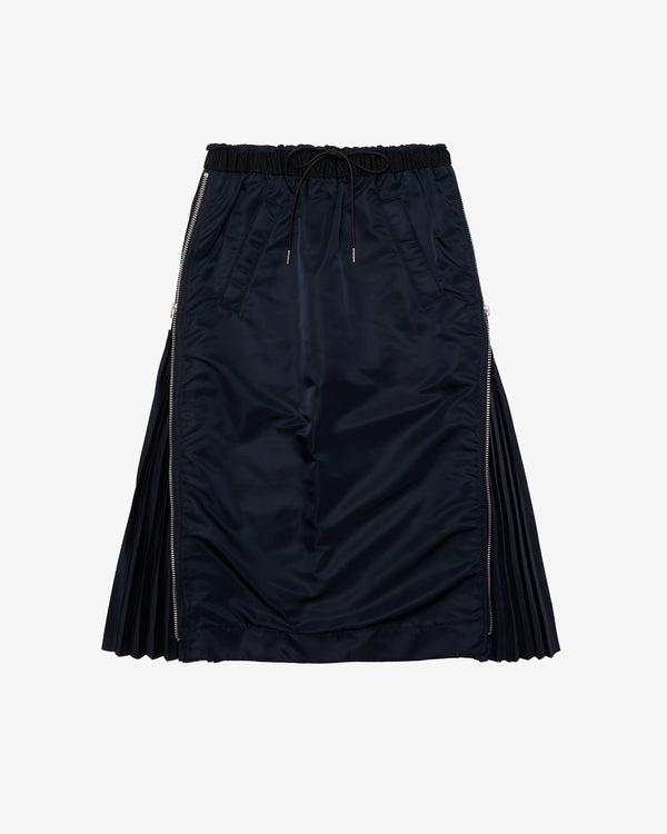 SACAI - Nylon Twill Skirt - (Navy)