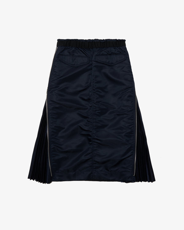 SACAI - Nylon Twill Skirt - (Navy)