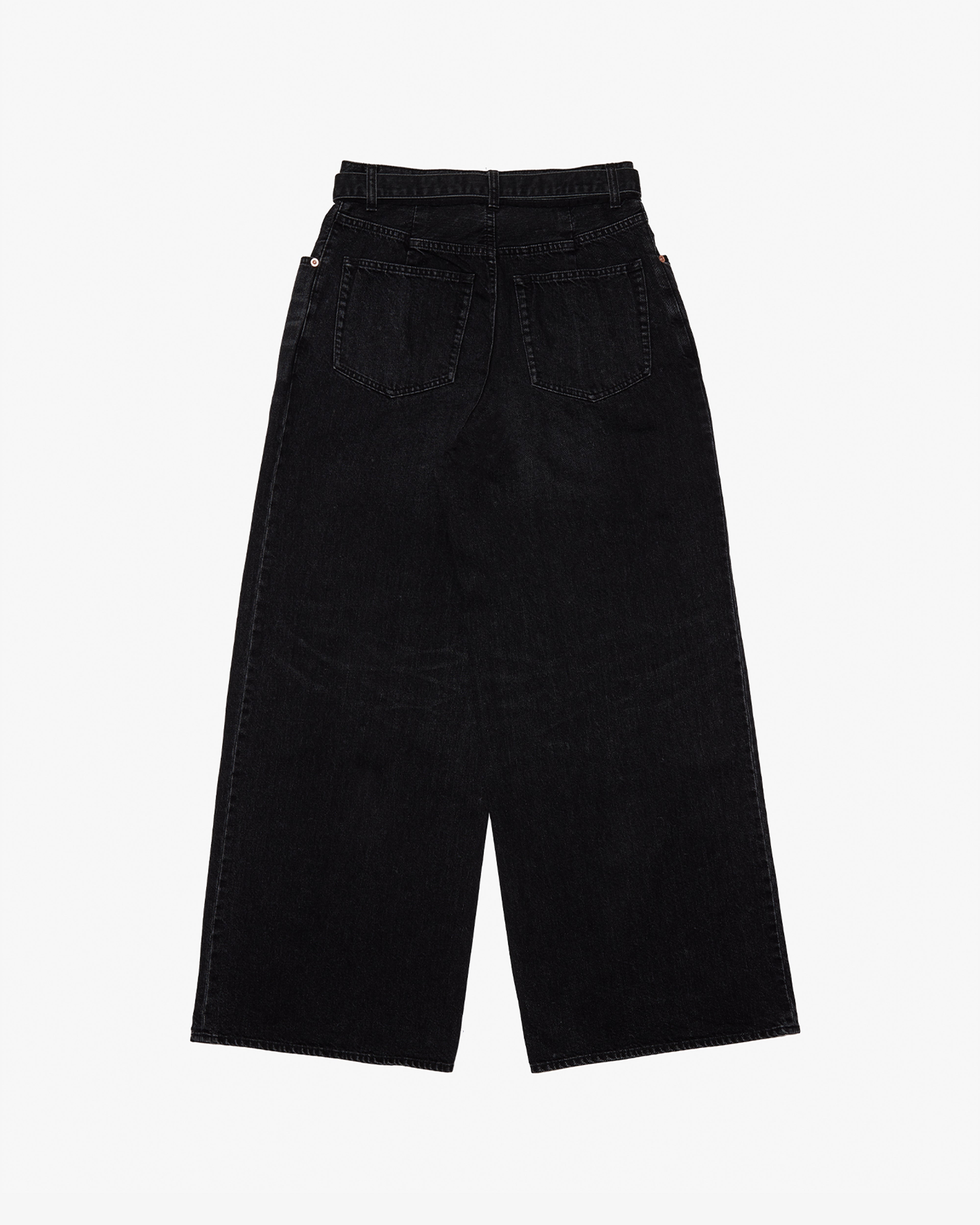 sacai Wide Denim Pants ブラック1 SACAI: Wide Denim Pants (Black) | DSMG E-SHOP