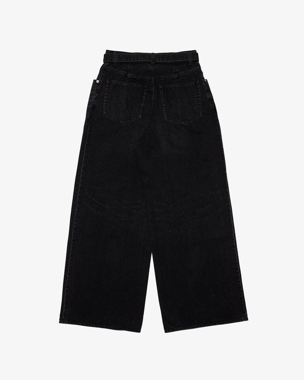 SACAI - Wide Denim Pants - (Black)