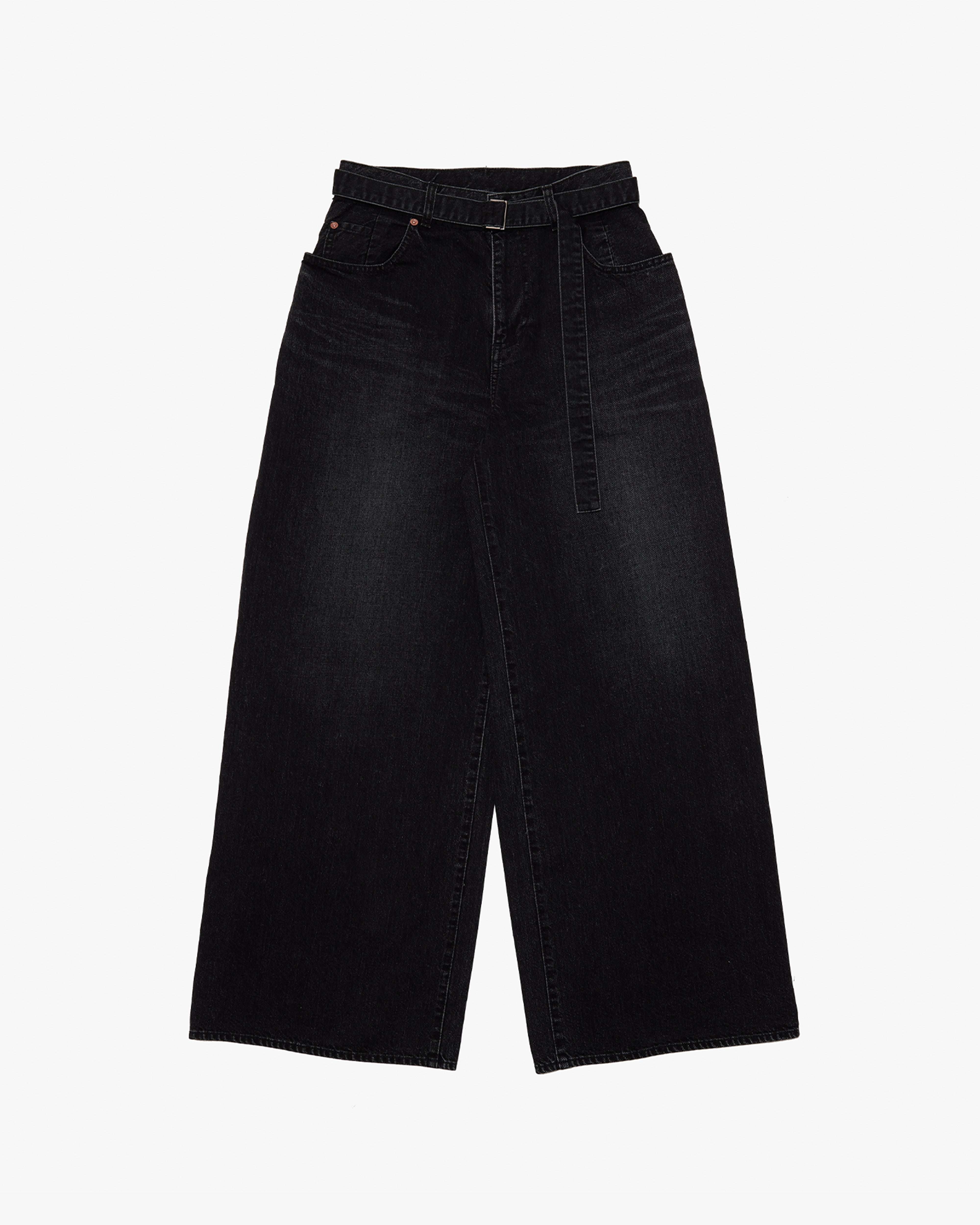 パンツ sacai 25SS Wide Denim Pants 2 SACAI: Wide Denim Pants (Black) | DSMG E-SHOP