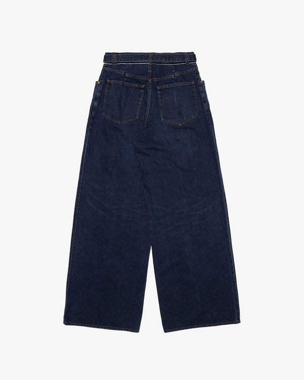 SACAI - Wide Denim Pants - (Blue)