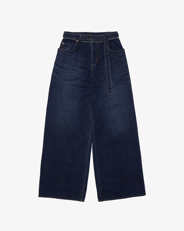SACAI - Wide Denim Pants - (Blue)