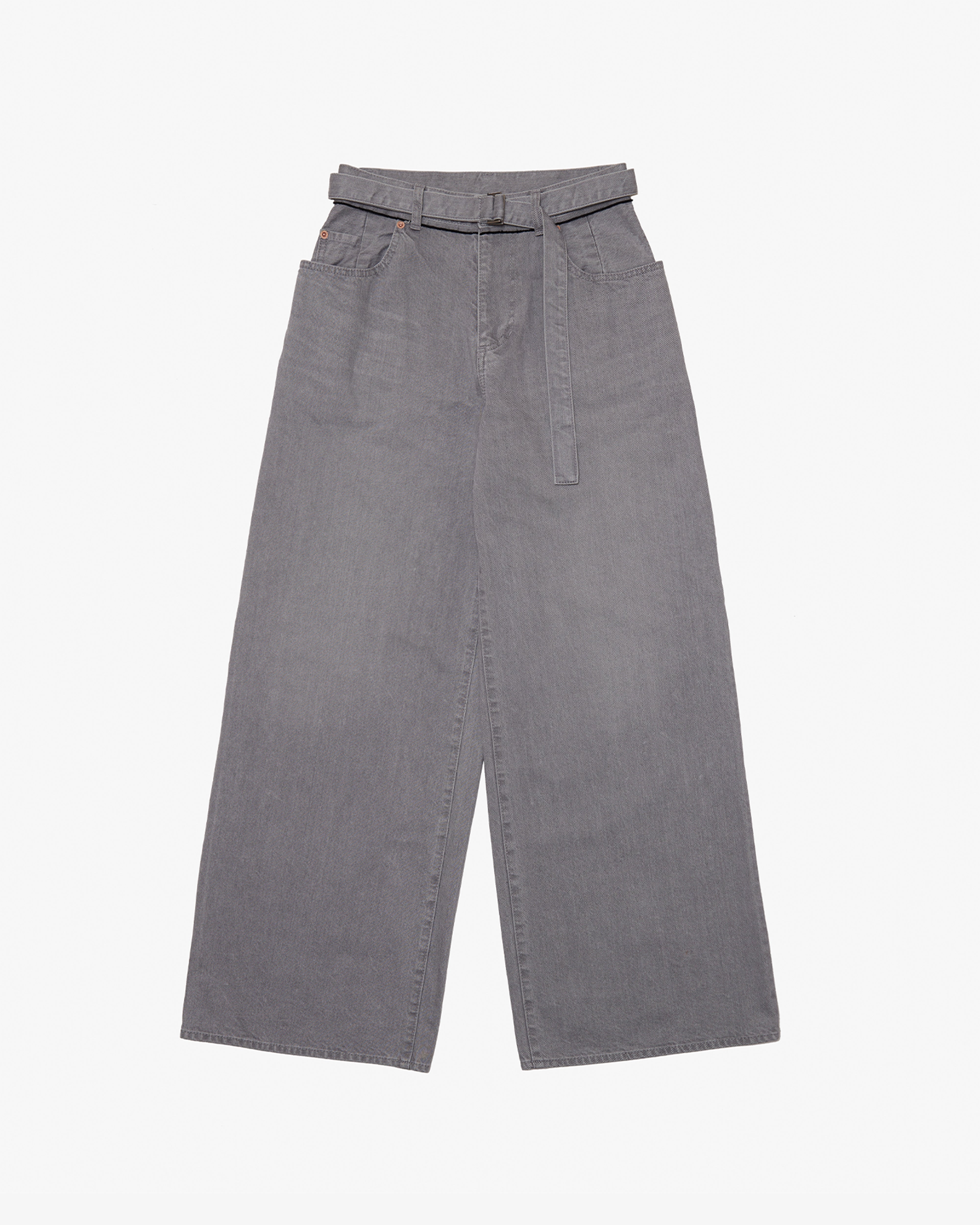 SACAI: Wide Denim Pants (Gray) | DSMG E-SHOP
