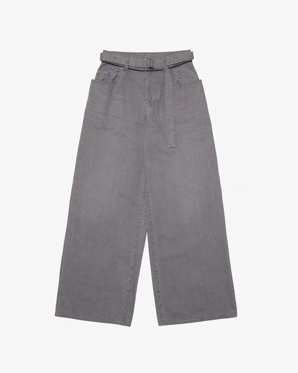 SACAI - Wide Denim Pants - (Gray)