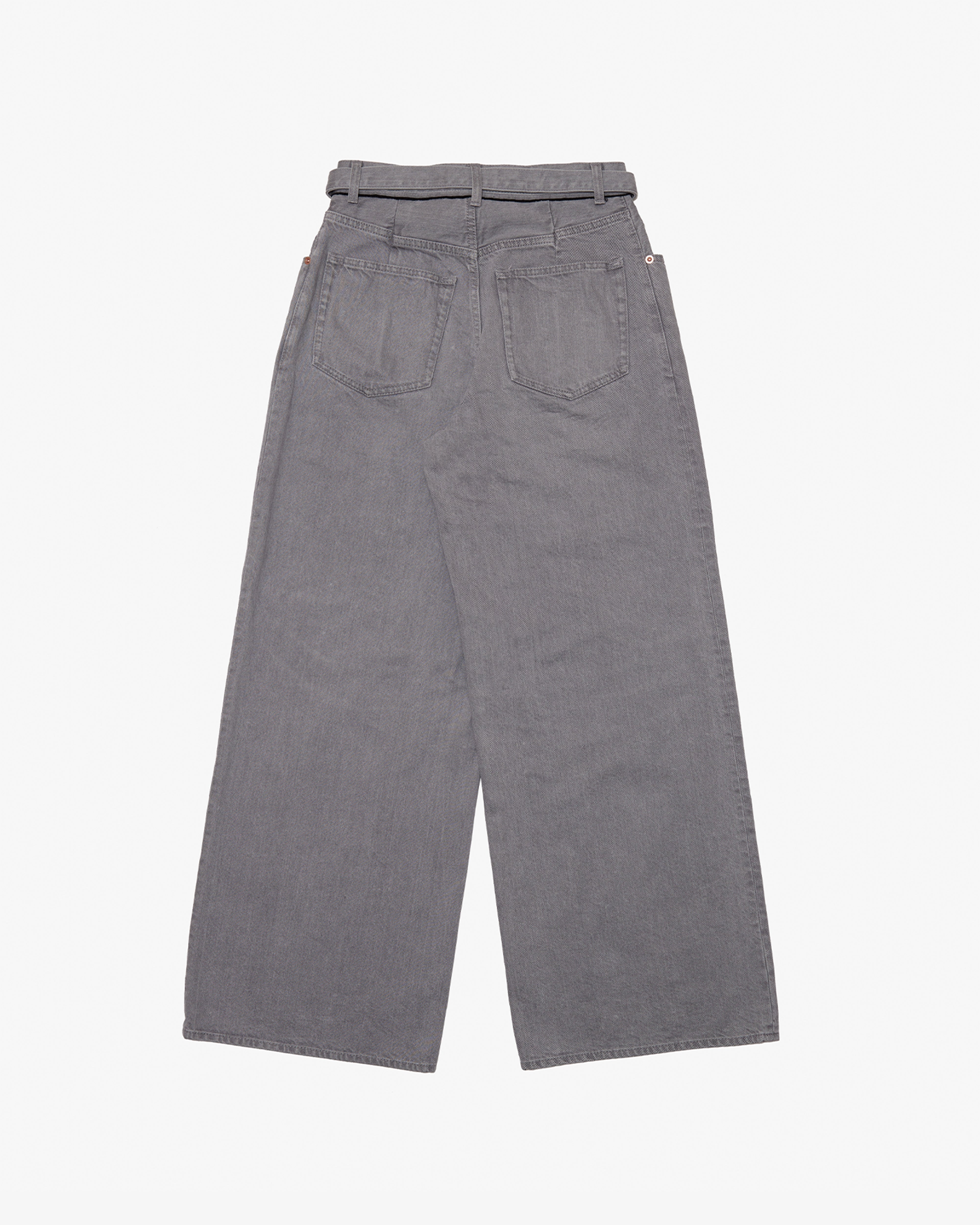 SACAI: Wide Denim Pants (Gray) | DSMG E-SHOP