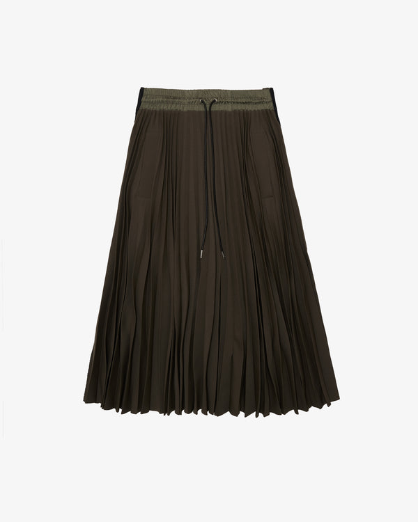 SACAI - Matelasse Twill Skirt - (Khaki)