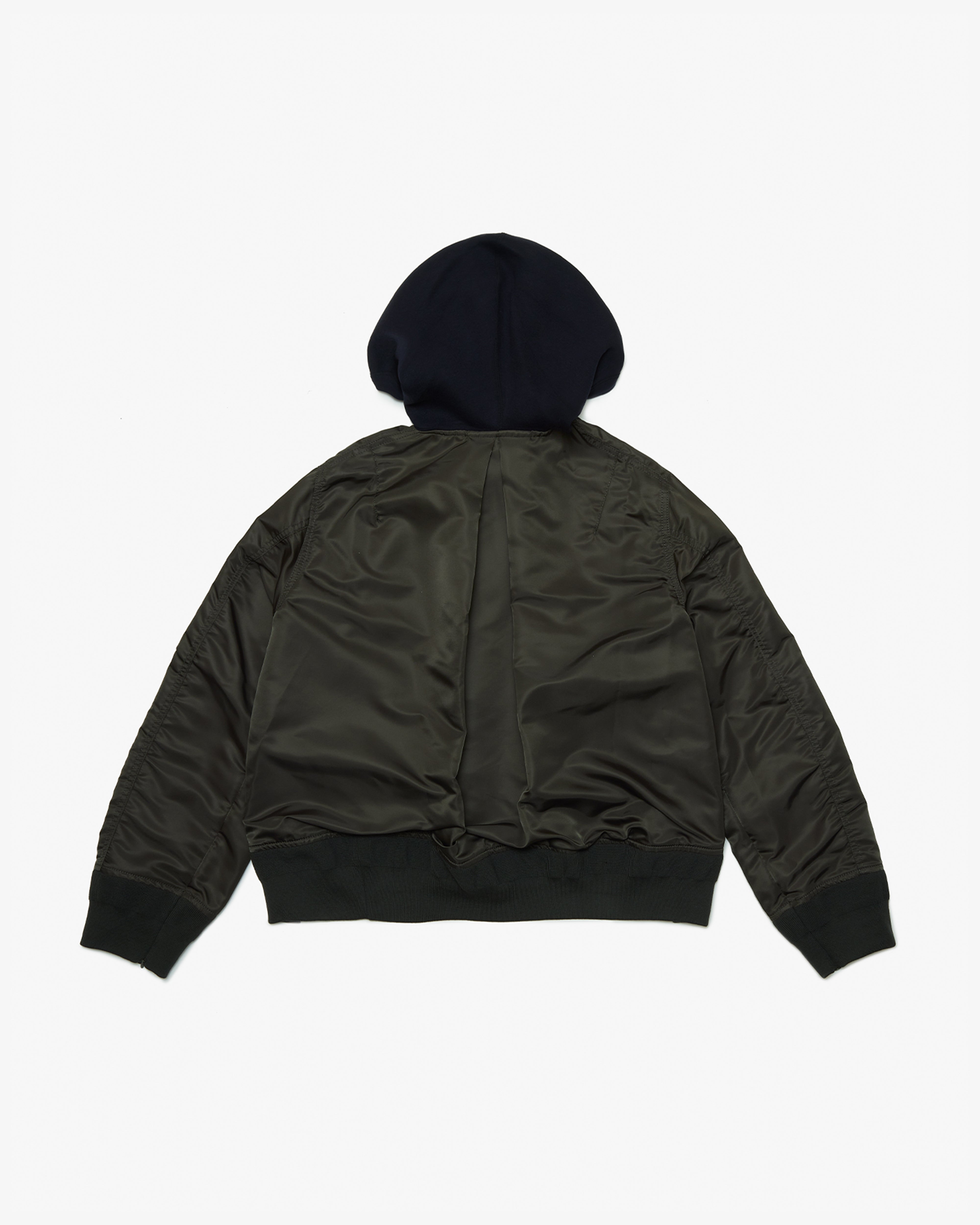 Sacai / SPONGE SWEAT HOODIE / サイズ3 SACAI: Sponge Sweat Hoodie (Navy×D/Khaki) | DSMG E-SHOP