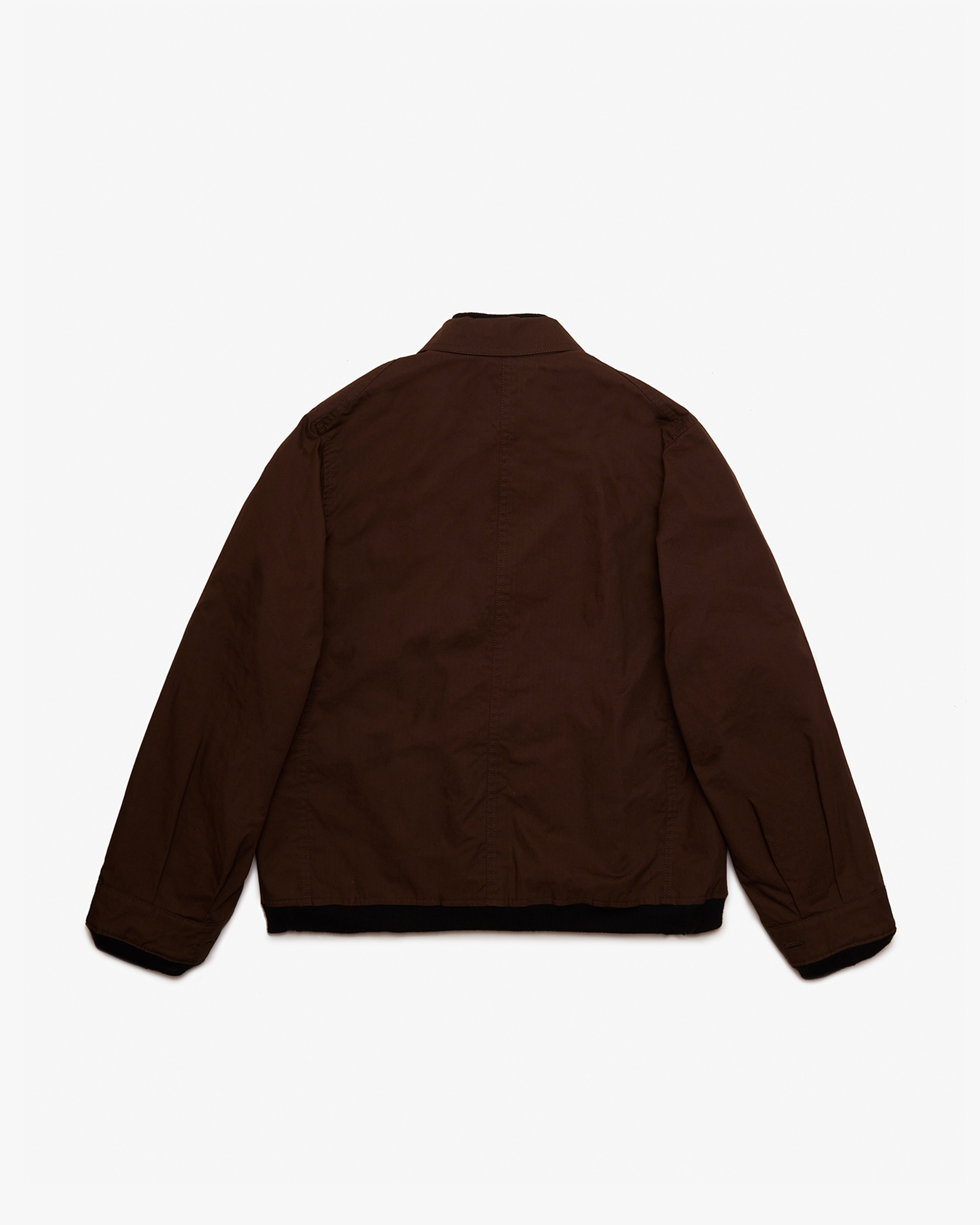 t*y様 KAJA NYLON MONOFILA RIPSTOP DOWN SACAI: Nylon Twill X Rip Stop Reversible BL (Brown×Black) | DSMG E