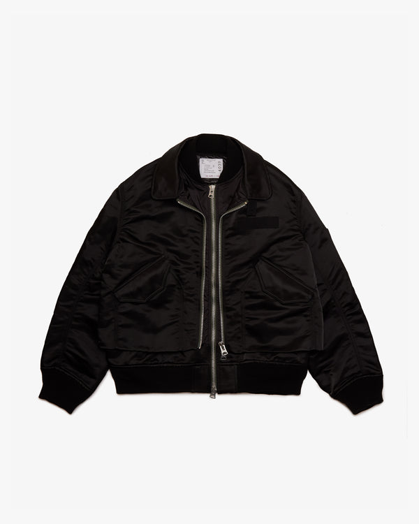 SACAI - Cotton Nylon Twill Blouson - (Black)