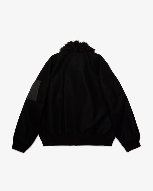 SACAI - Wool Melton Blouson - (Black)