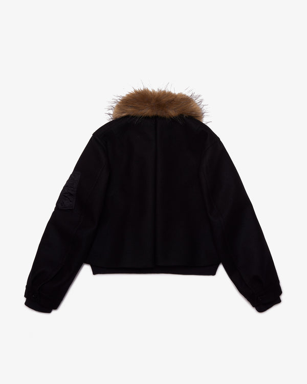 SACAI - Wool Melton Blouson - (Black)