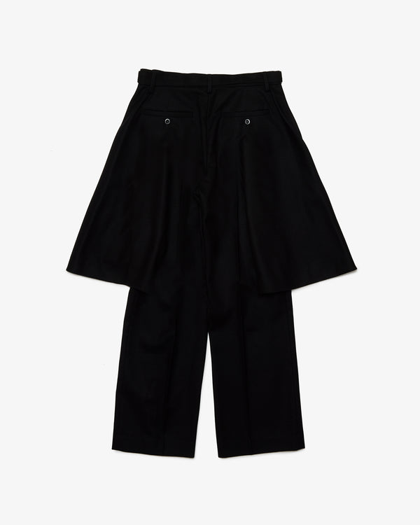 SACAI - Wool Flannel Pants - (Black)