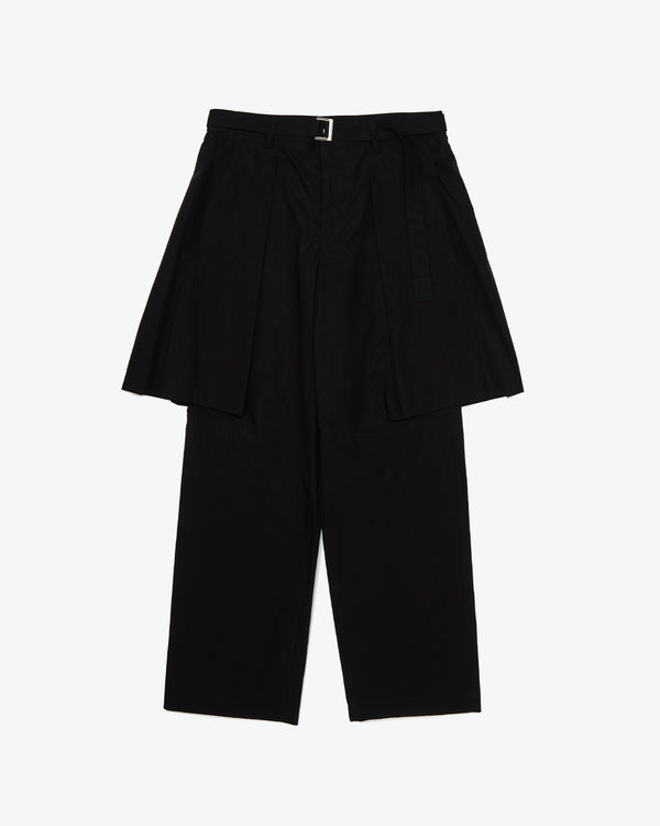 SACAI - Cotton Typewriter Pants - (Black)