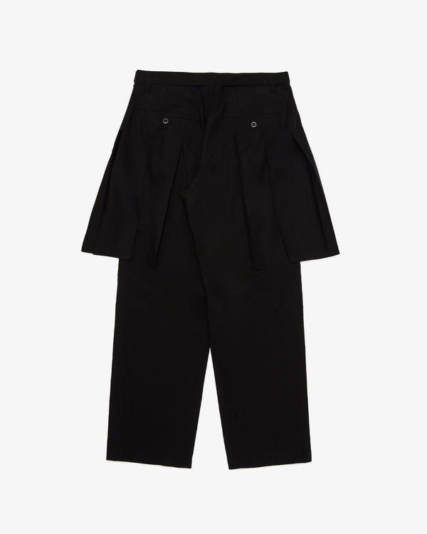 SACAI - Cotton Typewriter Pants - (Black)