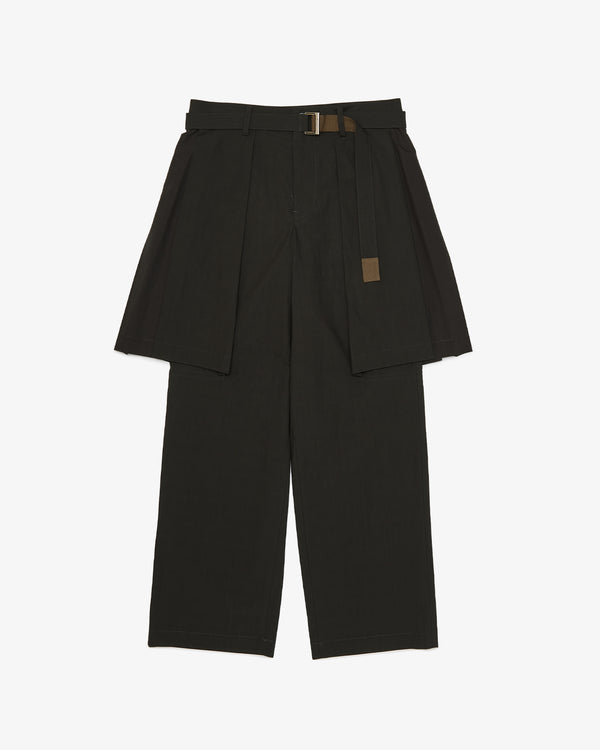 SACAI - Cotton Typewriter Pants - (D/Khaki)