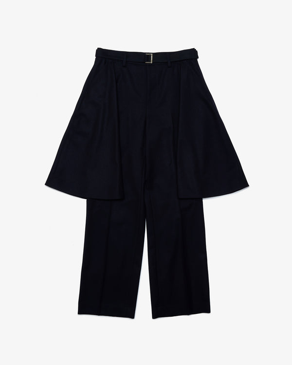 SACAI - Wool Flannel Pants - (Navy)