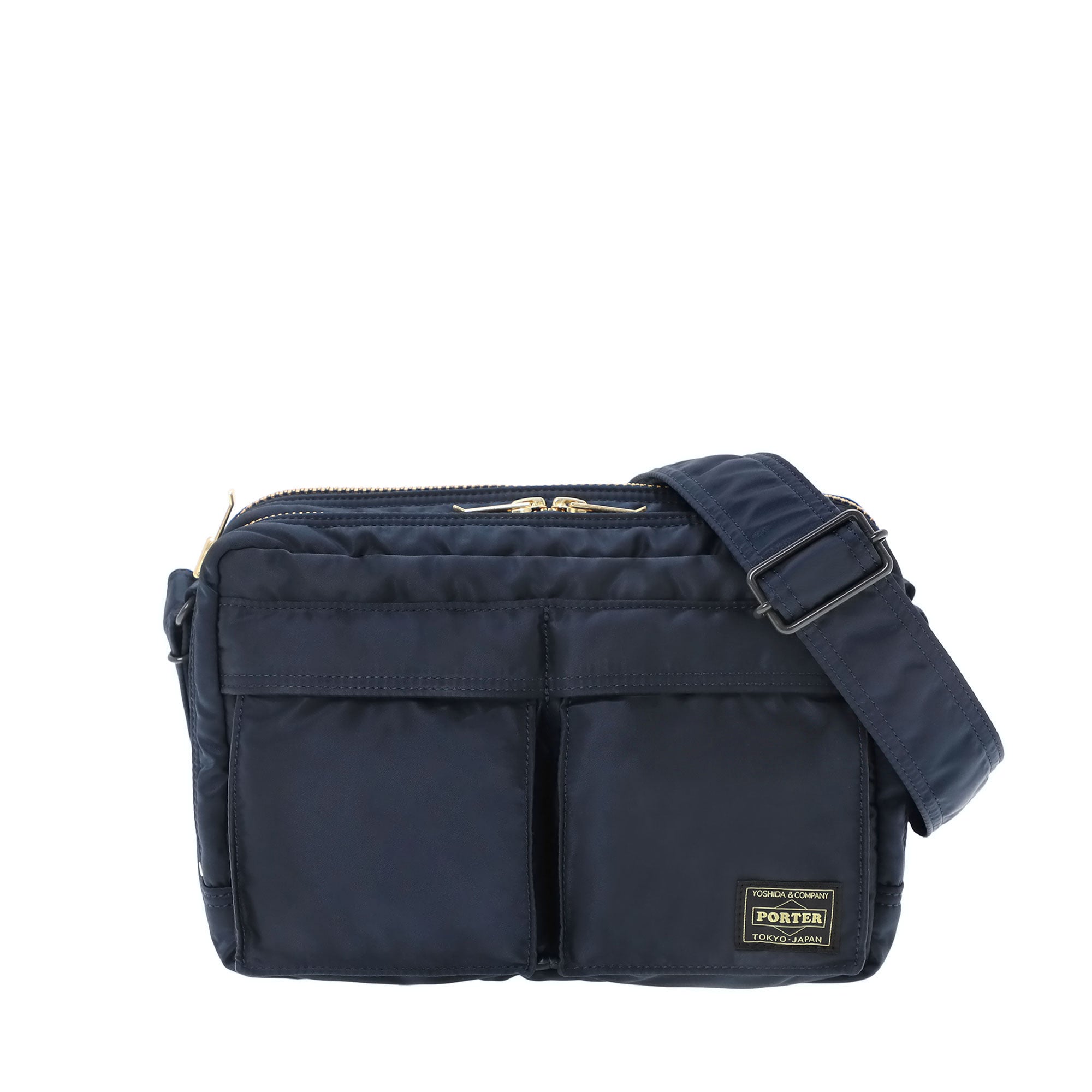 PORTER: Tanker Sling Bag W Zip (Iron Blue) | DSMG E-SHOP