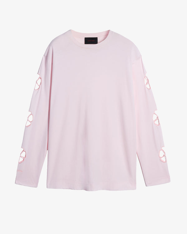 SIMONE ROCHA M - Daisy Cutout Long Sleeve T-Shirt - (Pale Pink)