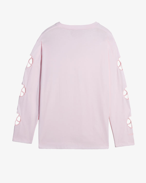 SIMONE ROCHA M - Daisy Cutout Long Sleeve T-Shirt - (Pale Pink)