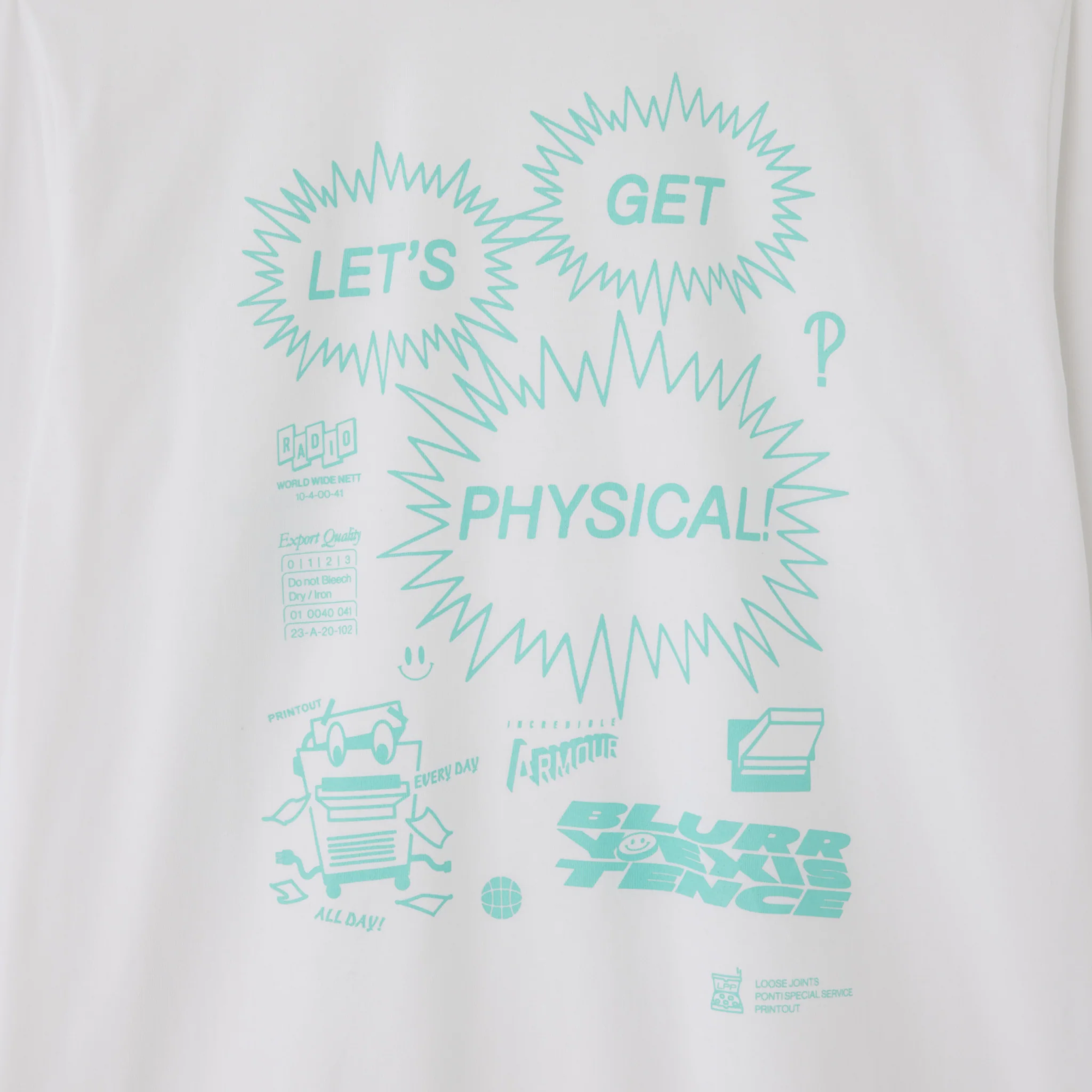 LOOSEJOINTS - Let’S Get Physical!' S/S Tee - (White) view 4