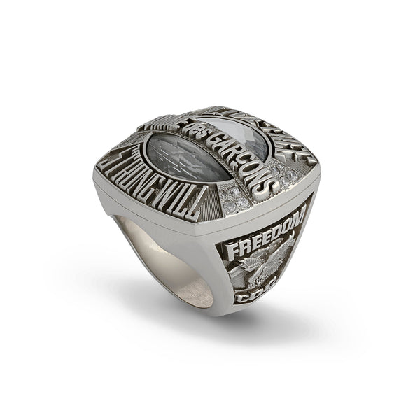 CDG ORIGINAL - Campion Ring (LIVE FREE) - (White Spinel Zirconia)