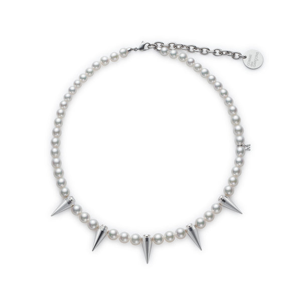 Comme des Garçons - Mikimoto M Cdg Pearl Necklace( Studs) - (WG1643FZ)