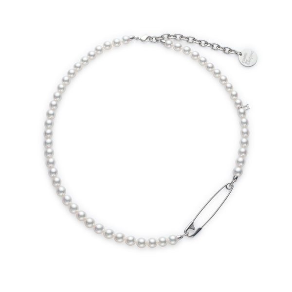 Comme des Garçons - Mikimoto M Cdg Pearl Necklace( Safety Pin) - (WG1642FZ)