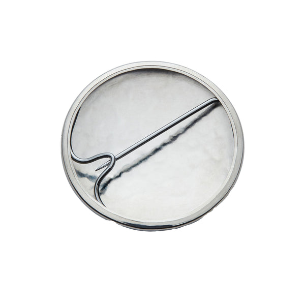 BUNNEY - 34 mm Hammered Badge / Silver 925 B0200105