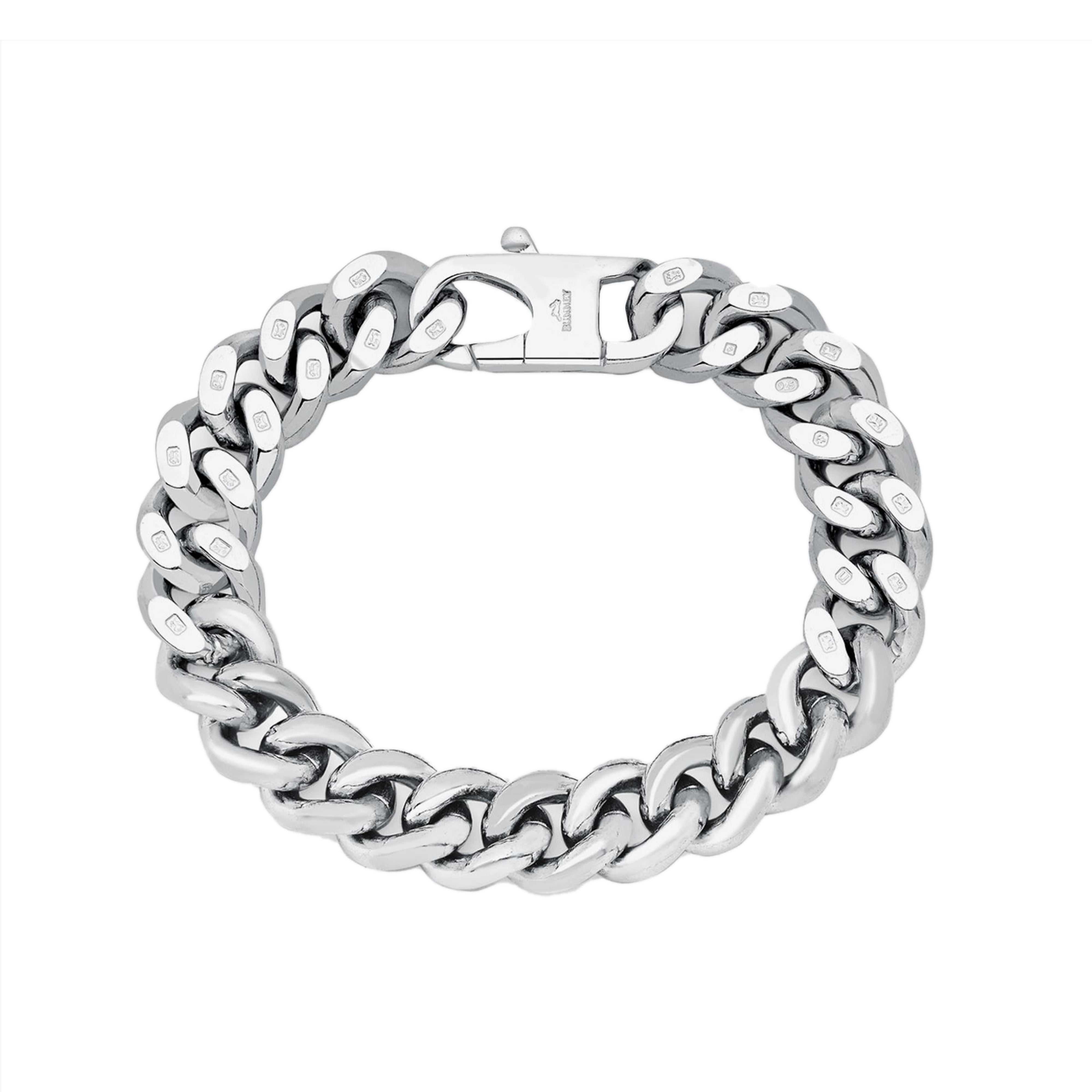 BUNNEY: Curb Change Bracelet Thick / Silver 925 B0400121 | DSMG E-SHOP