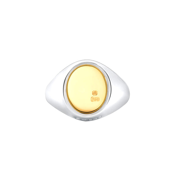 BUNNEY - Signet Ring/ Silver 925 18ct Yellow Gold B0600103