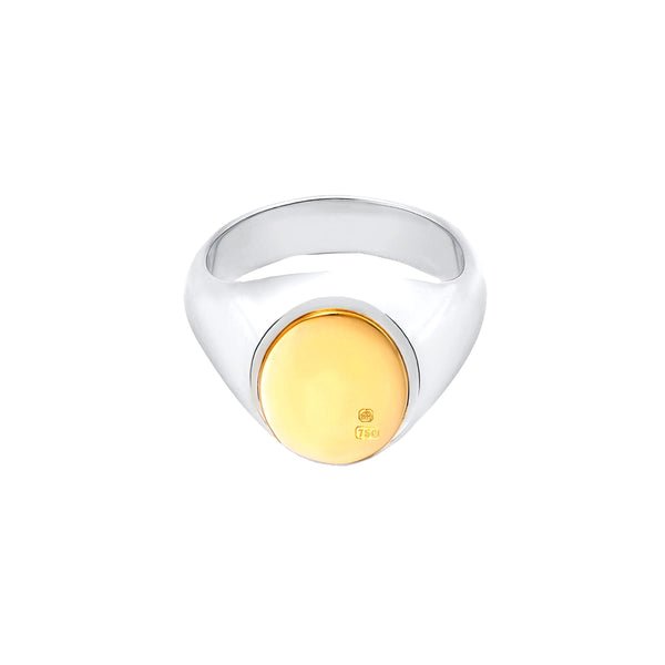 BUNNEY - Signet Ring/ Silver 925 18ct Yellow Gold B0600103