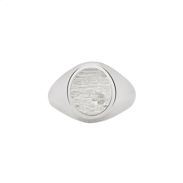 BUNNEY - Bark Signet Ring / Silver 925 B0600122