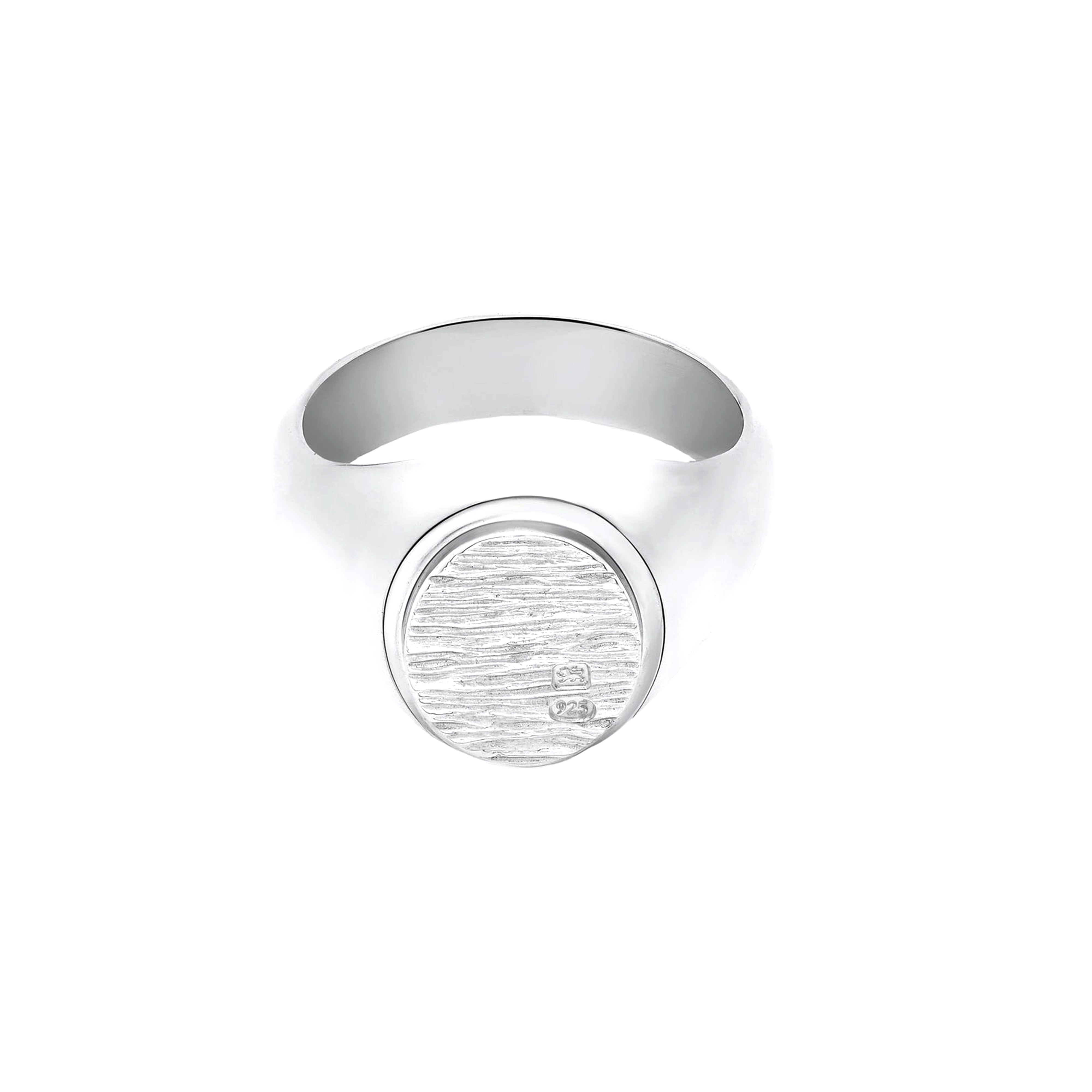 BUNNEY: Bark Signet Ring / Silver 925 B0600122 | DSMG E-SHOP