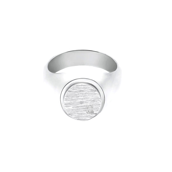 BUNNEY - Bark Signet Ring / Silver 925 B0600122