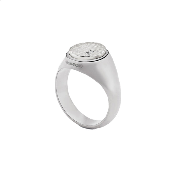 BUNNEY - Bark Signet Ring / Silver 925 B0600122